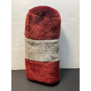 Golf Club Head Cover Sock # 1 Wood burgundy gray
